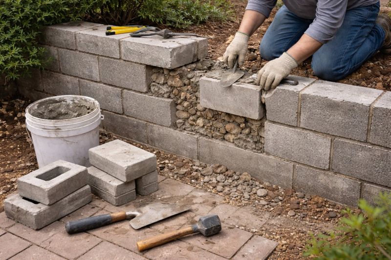 Block Wall Repair in Celina, TX