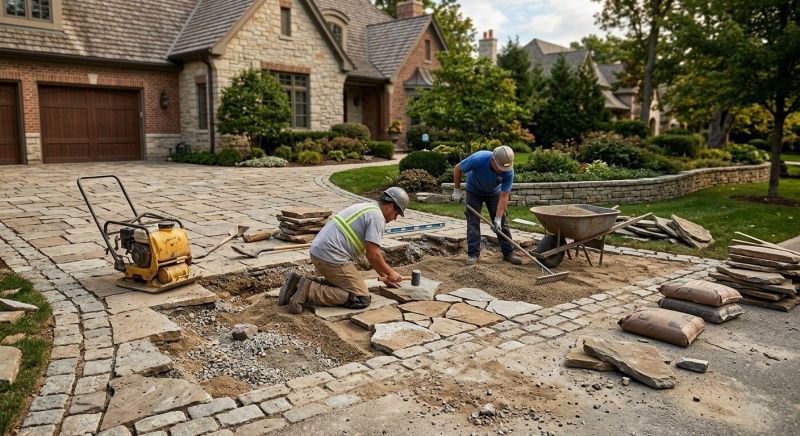 Brick Driveway Repair in Sherman, TX