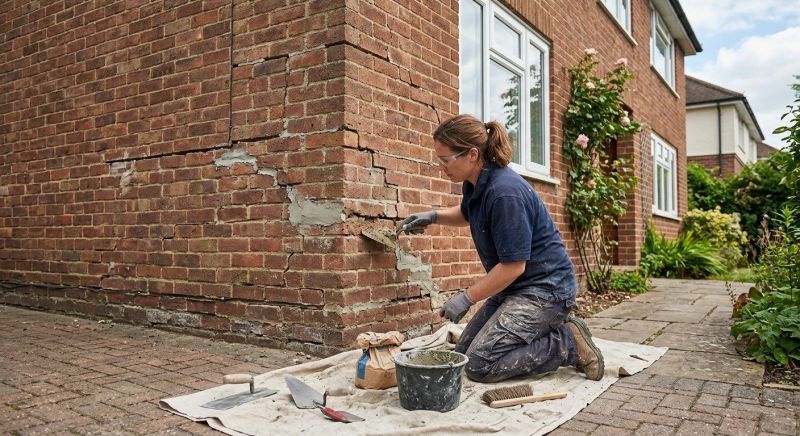 Brick Fence Repair in Sherman, TX