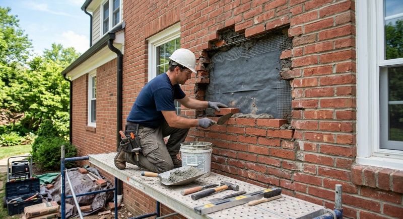 Brick Flatwork Repair in Celina, TX
