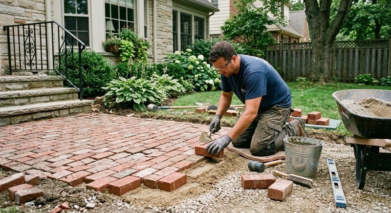 Brick Flatwork Repair in Trenton, TX