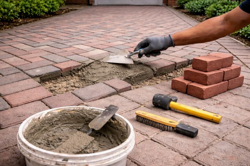 Brick Flatwork Repair in Trenton, TX