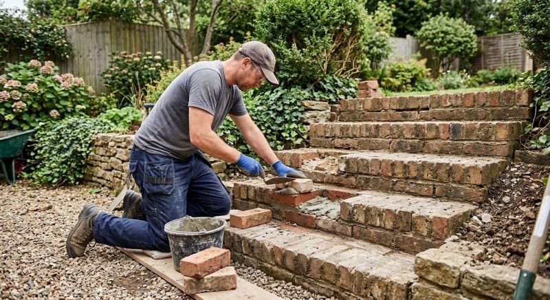 Brick Stairs Repair in Anna, TX