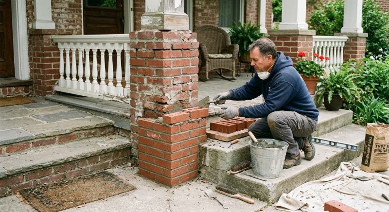 Brick Stairs Repair in Pottsboro, TX