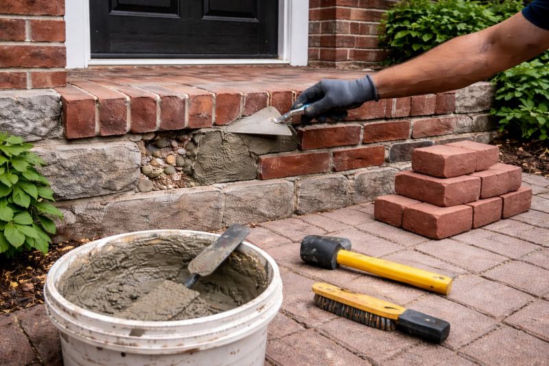 Brick Stoop Repair in Sherman, TX