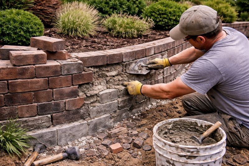 Brick Wall Repair in Denison, TX