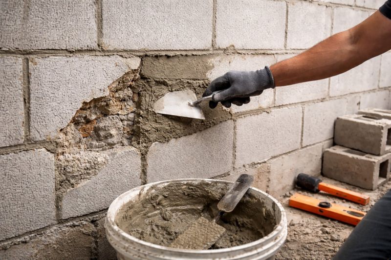 Cinder Block Repair in Sherman, TX