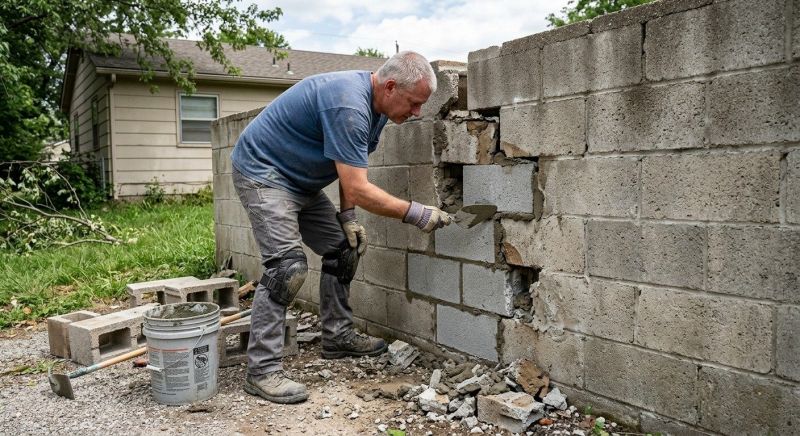 Concrete Block Repair in Sherman, TX