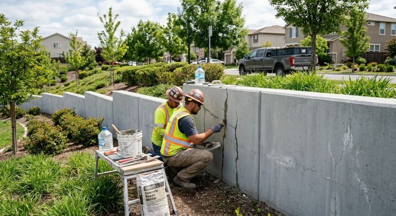 Retaining Wall Repair in Kingston, OK