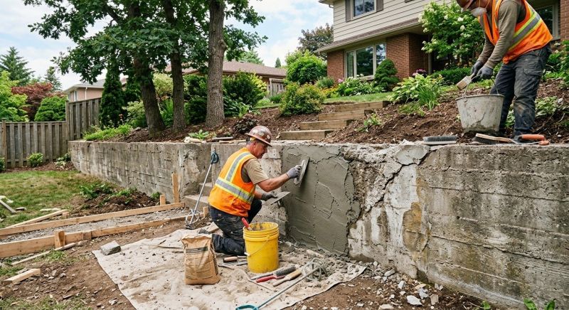 Retaining Wall Repair in Sherman, TX