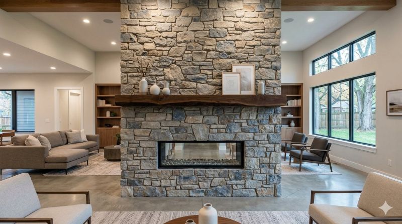 Stone Chimney Installation in Anna, TX
