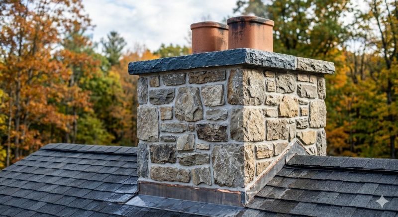 Stone Chimney Installation in Collinsville, TX