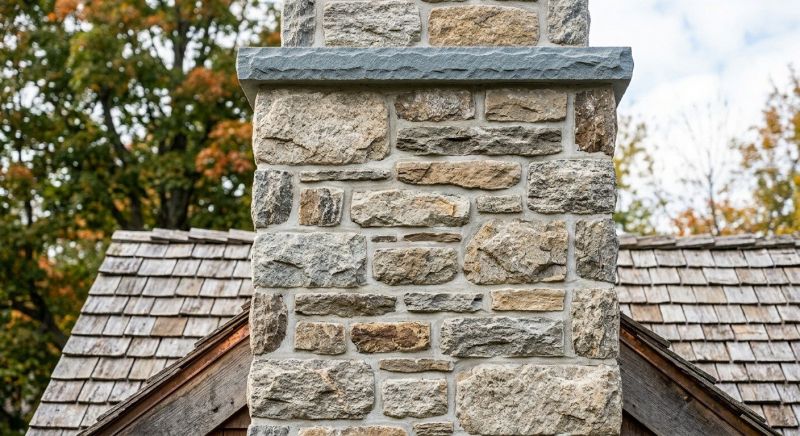 Stone Chimney Installation in Sherman, TX