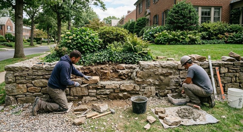 Stone Column Repair in Sherman, TX